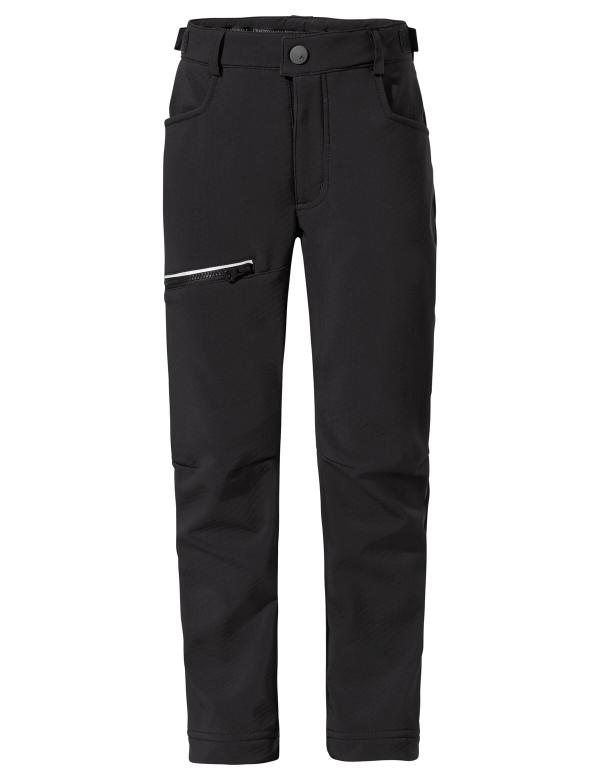 VAUDE Kids Qimsa Softshell Pants black Gr&ouml;&szlig; 158/164