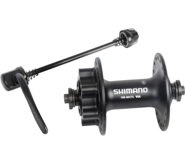 SHIMANO Vorderradnabe HB-M475 6-Loch Schnellspanner