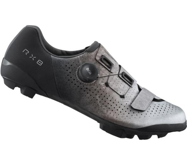SHIMANO SHIMANO Fahrradschuhe RX801 Herren/Damen Gravel SPD Gr&ouml;&szlig;e 44 Silber