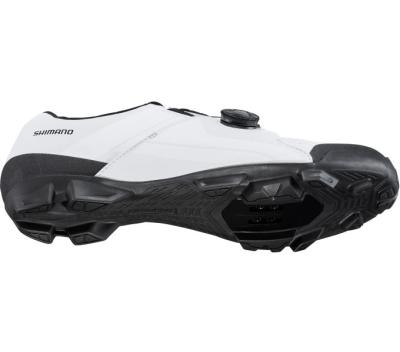 SHIMANO SHIMANO Fahrradschuhe XC300 Herren/Damen MTB SPD Gr&ouml;&szlig;e 45 breit Wei&szlig; Produktbild 3