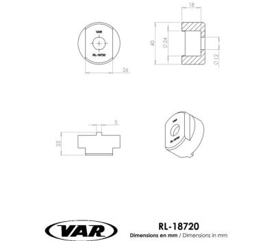 VAR Freilaufk&ouml;rperabzieher RL-18720 1/2/3-fach-Freilauf und V&eacute;losolex Produktbild 1