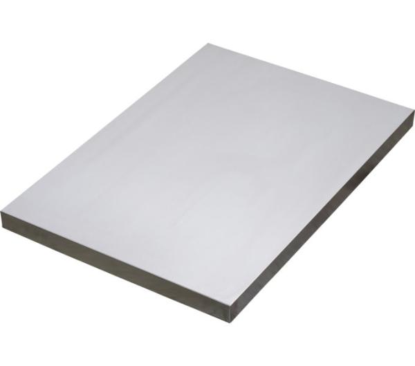 VAR Edelstahl-Arbeitsplatte MO-52018 f&uuml;r 1 Schrank 680 x 463 x 38 mm