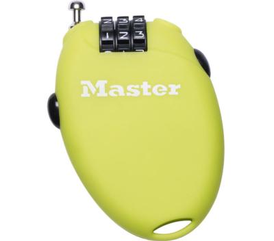 Master Lock Kabelschloss Retractor 4er Pack 2 mm x 700 mm Zahlenkombination einstellbar Produktbild 3