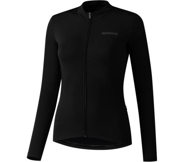 SHIMANO W'S KAEDE Thermal Long Sleeve Jersey M BLACK