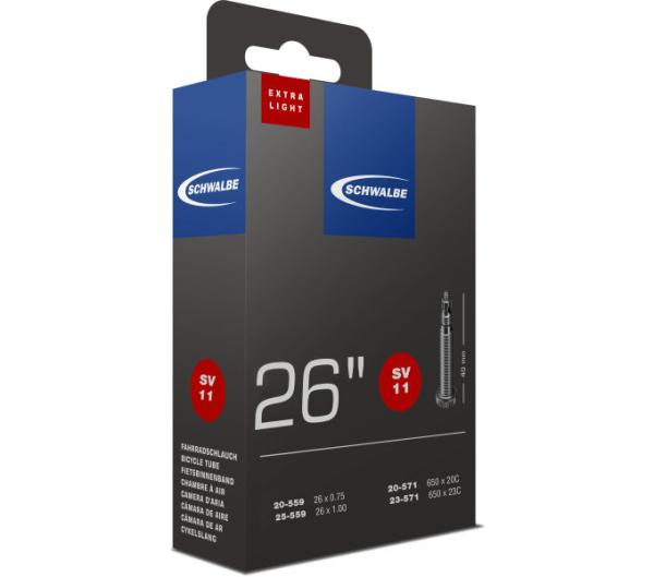 Schwalbe SCHWALBE SCHLAUCH SV11 EXTRA LIGHT 20/25-559/571 40mm