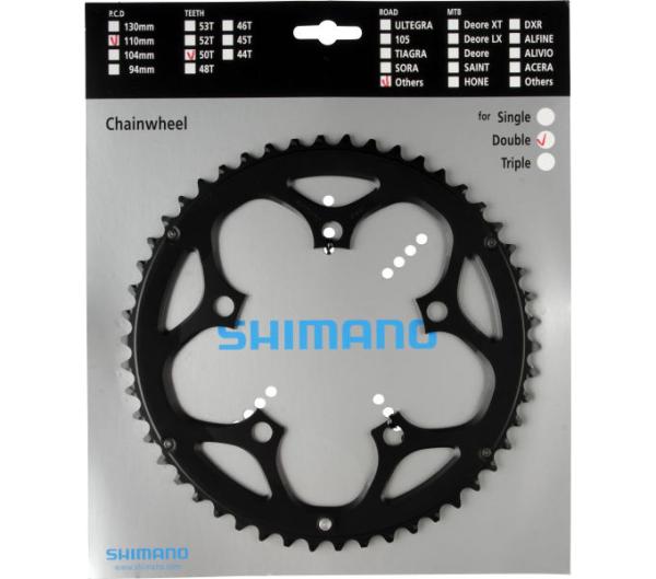 SHIMANO Kettenblatt SORA FC-R345 50 Z&auml;hne Schwarz