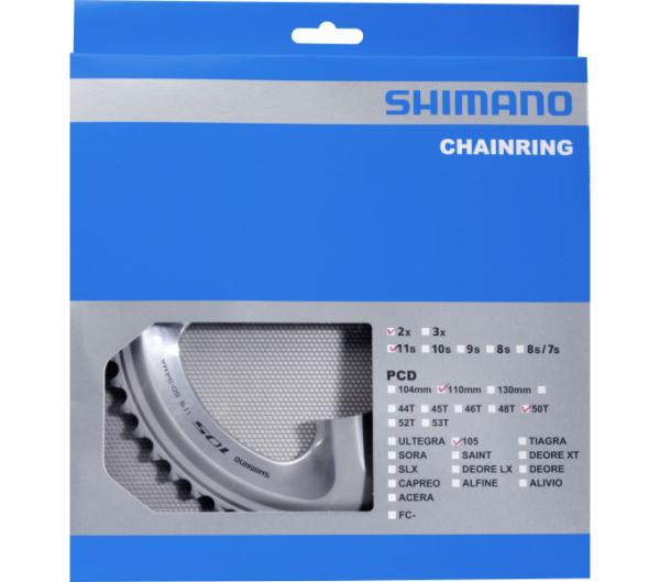 SHIMANO Kettenblatt 105 FC-5800 50 Z&auml;hne Silber