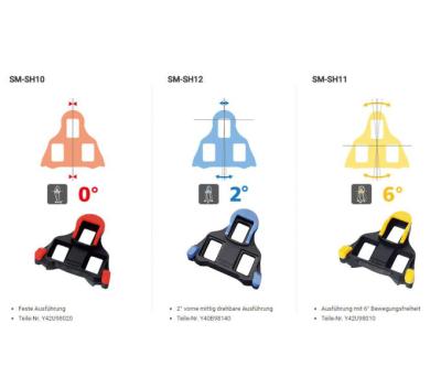 SHIMANO Schuhplatten SM-SH10 SPD-SL rot Produktbild 1