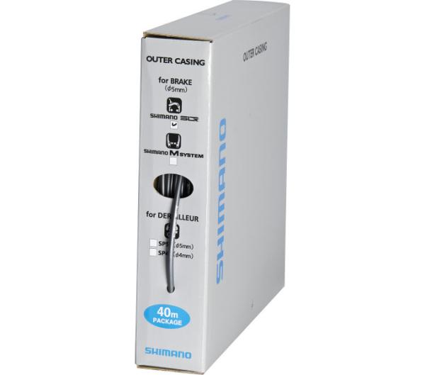 SHIMANO Bremszugau&szlig;enh&uuml;lle SLR 40 m Grau
